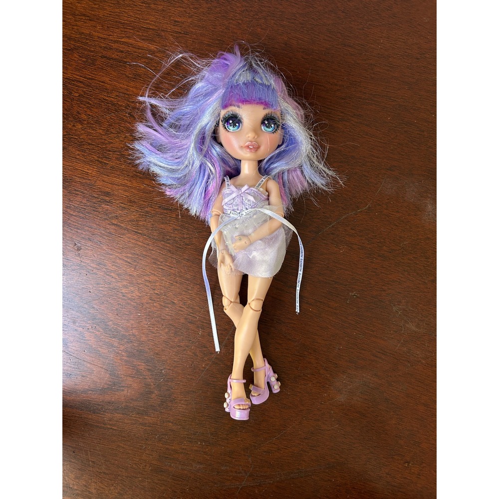 MGA Rainbow High Violet Willow Series 1 Purple Hair Fashion Doll with Dress